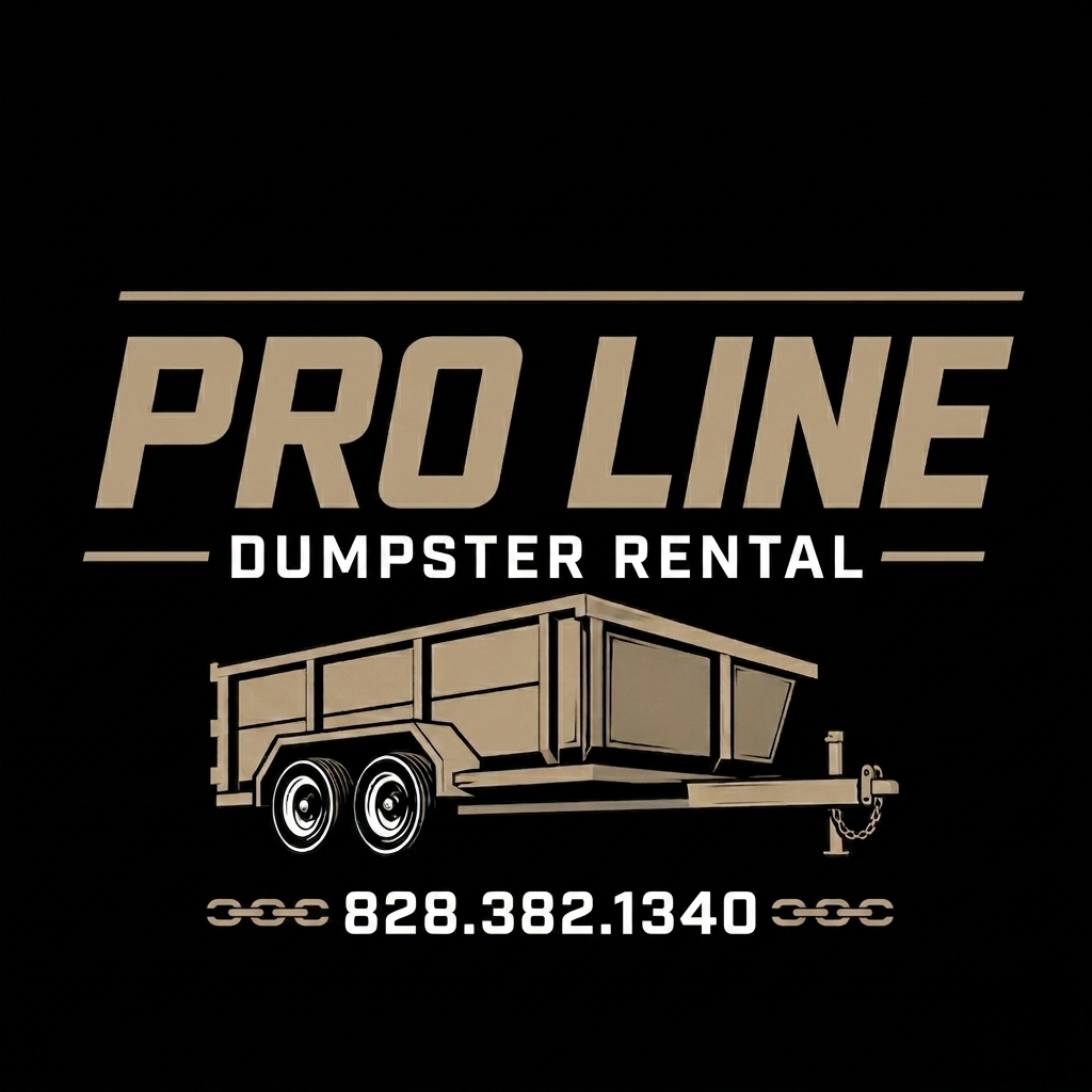 Crew loading a dumpster during a property cleanup